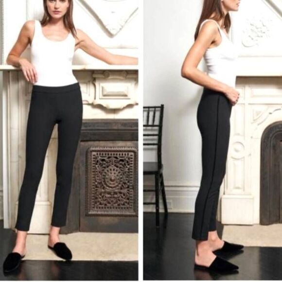 La Ligne Nouvelle Vague Black Pants Side Stripe Cropped Pants Womens Size XS - Picture 1 of 5